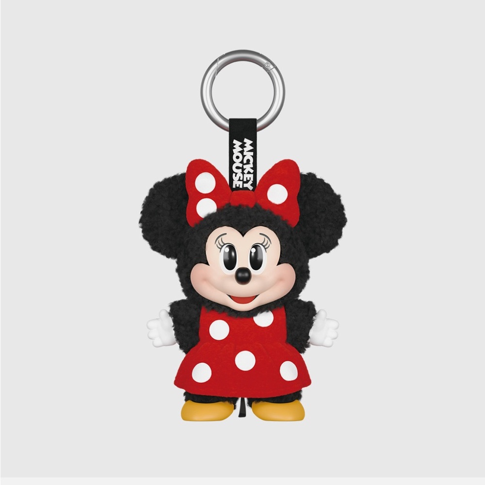 Disney Minnie Mouse Keychain - Black and Red